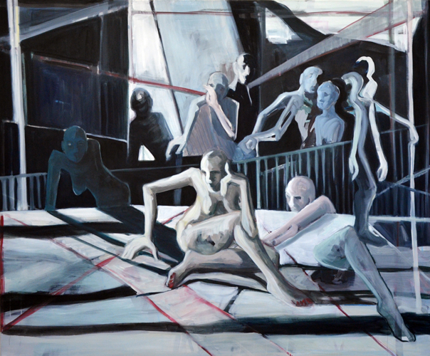Illusion - oder woher wir kommen und wohin wir gehen? . 2015 Öl auf LW . 150 x 180 cm
