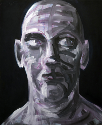 Kopf_1 . 2016/17 Öl auf LW . 85 x 70 cm