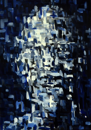 Kopf . 2009/15/21
Öl auf LW . 70 x 50 cm