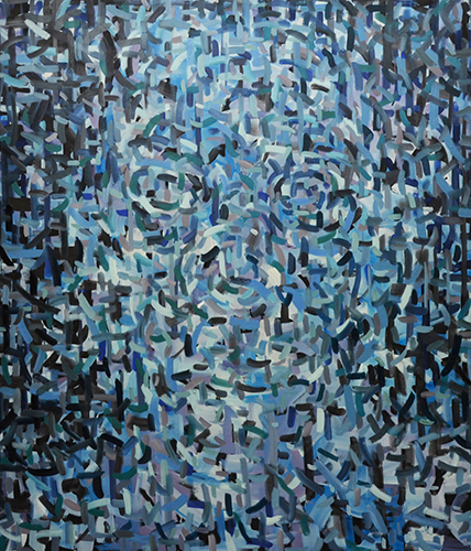 Blue head big . 2021
Öl auf LW . 210 x 180 cm