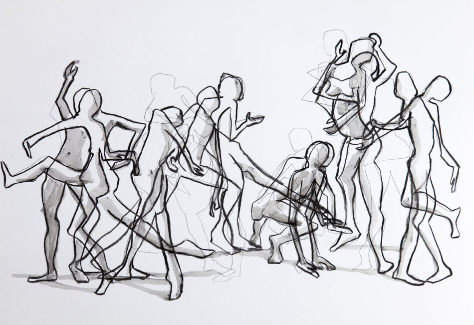 Tanz IV 2012 44 x 64 cm